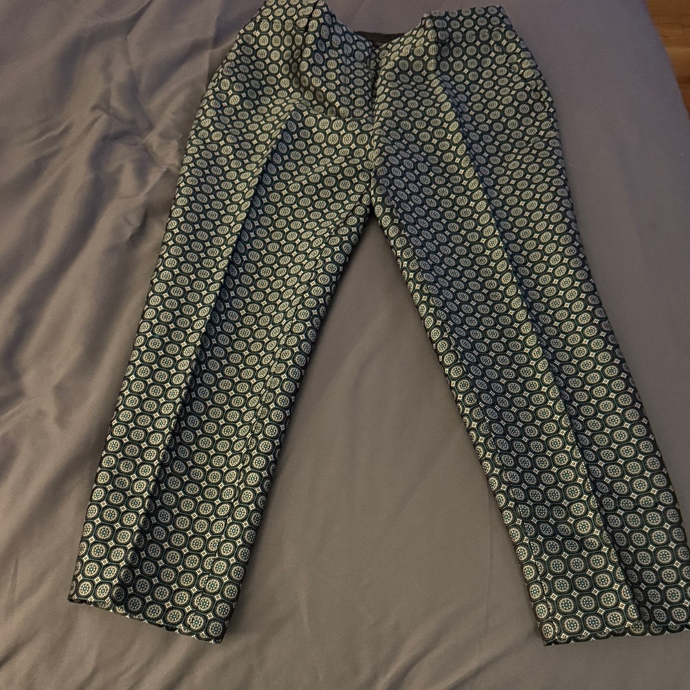 J. Crew Geometric Patterned Ankle Pants